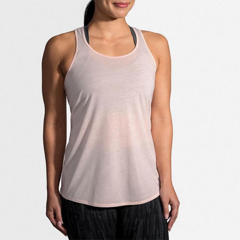 Brooks Distance Mujer Camiseta Sin Mangas - Rosas (5697CWXPJ)